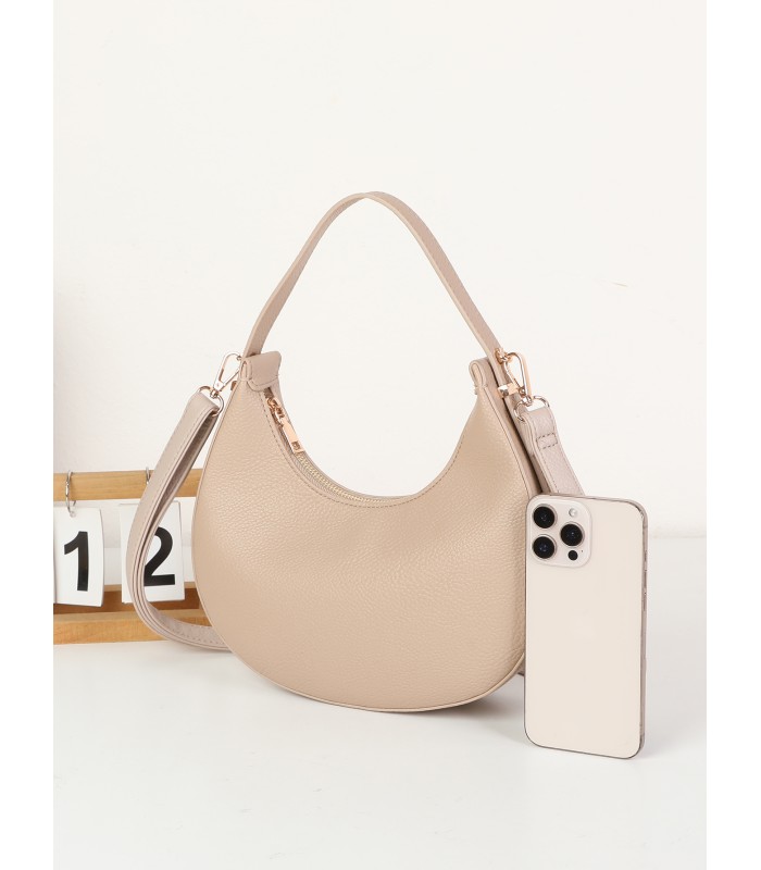 T11852 - Bolso medialuna con bandolera ajustable