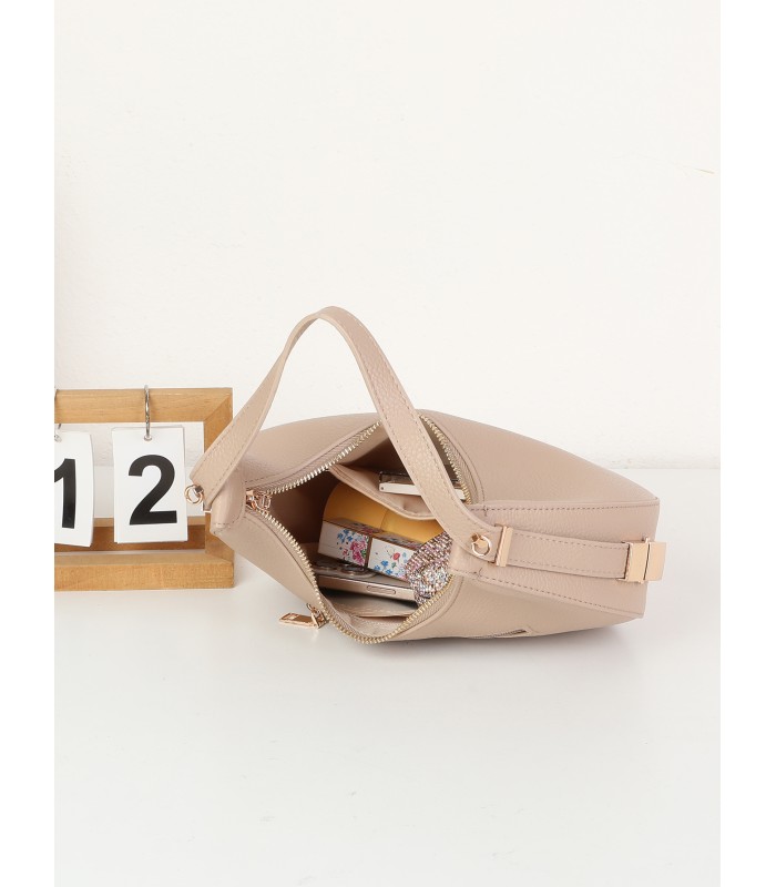 T11852 - Bolso medialuna con bandolera ajustable