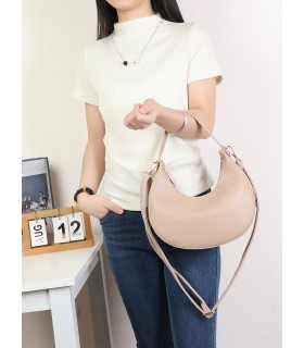T11852 - Bolso medialuna con bandolera ajustable
