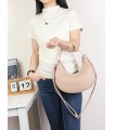 T11852 - Bolso medialuna con bandolera ajustable