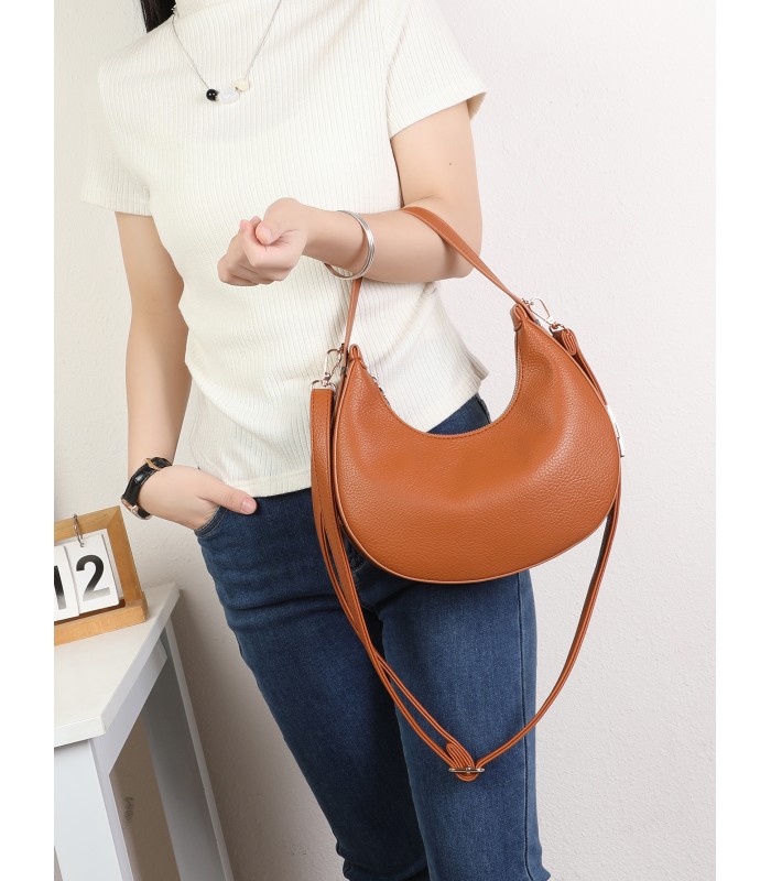 T11852 - Bolso medialuna con bandolera ajustable