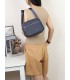 T11680 - Bolso bandolera rectangular con bolsillo de cierre de cremallera
