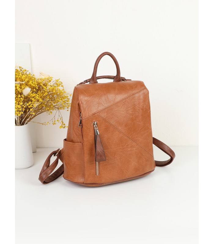 T11752 - Mochila cuadrada con amplio espacio y bolsillo antirrobo