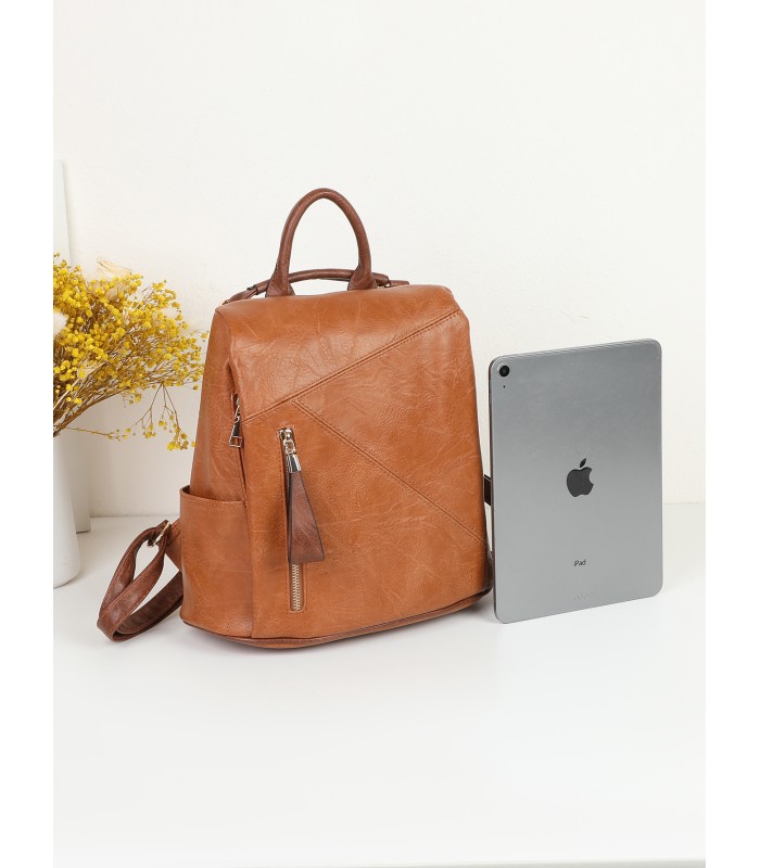 T11752 - Mochila cuadrada con amplio espacio y bolsillo antirrobo
