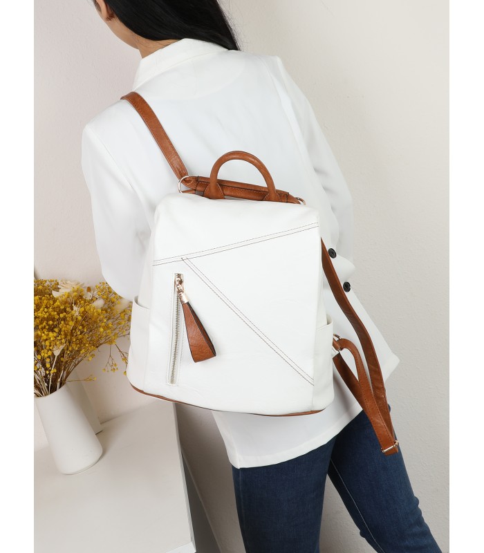T11752 - Mochila cuadrada con amplio espacio y bolsillo antirrobo