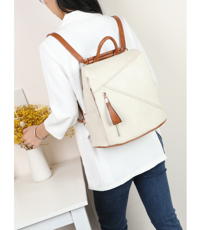 T11752 - Mochila cuadrada con amplio espacio y bolsillo antirrobo