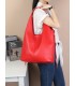 T11757 - Bolso estilo hongo con flecos a los lados amplio espacio interior