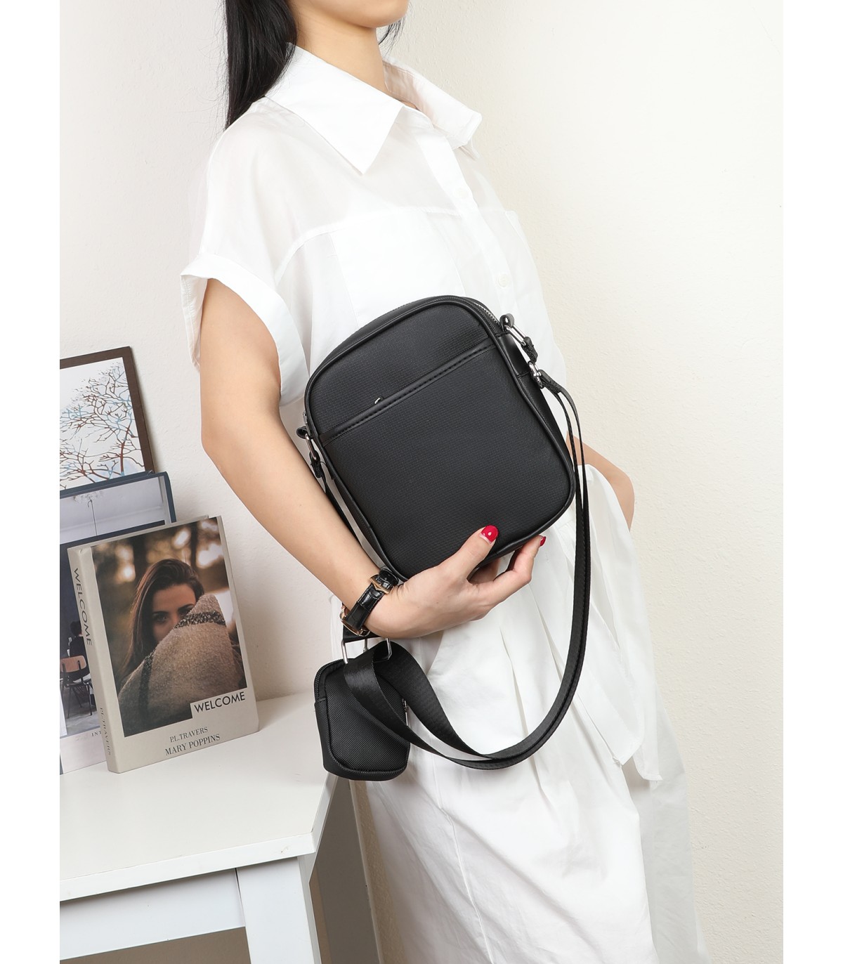 T11690 - Bolso bandolera con monedero