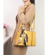 T11581 - Bolso bandolera con pañuelo y adornos dorados