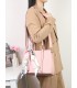 T11581 - Bolso bandolera con pañuelo y adornos dorados