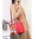 T11581 - Bolso bandolera con pañuelo y adornos dorados