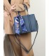 T11581 - Bolso bandolera con pañuelo y adornos dorados