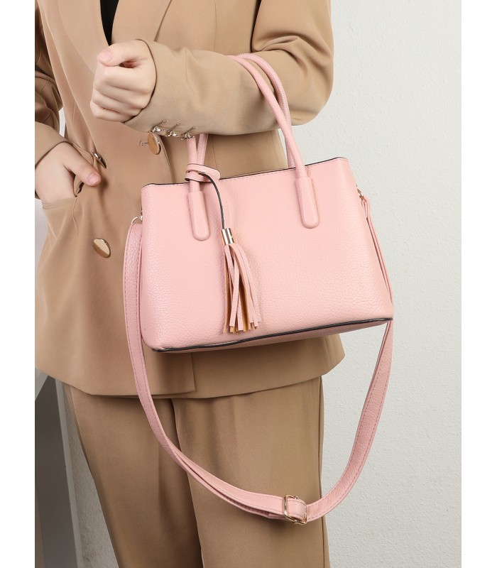 T11718 - Bolso bandolera con amplio espacio interior y asa para llevarlo junto con una bandolera a juego