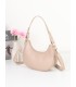 T11851 - Bolso de media luna con doble bandolera de cadena dorada
