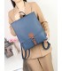 T11574 - Mochila rectangular con cierre de botón imantado