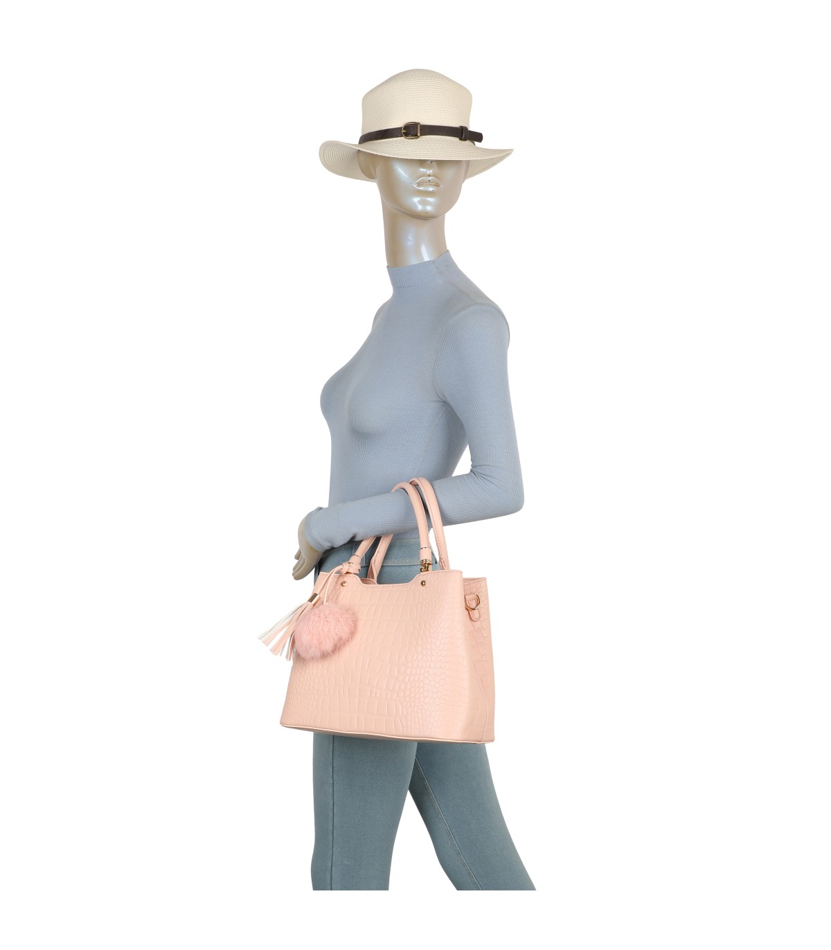 T11919- Bolso bandolera con textura cuarteada