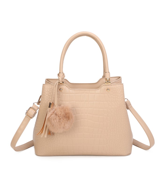 T11919- Bolso bandolera con textura cuarteada