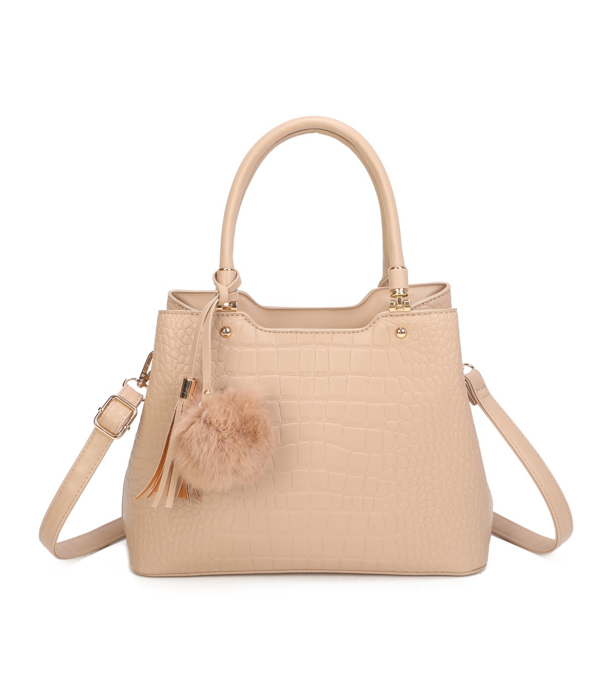 T11919- Bolso bandolera con textura cuarteada