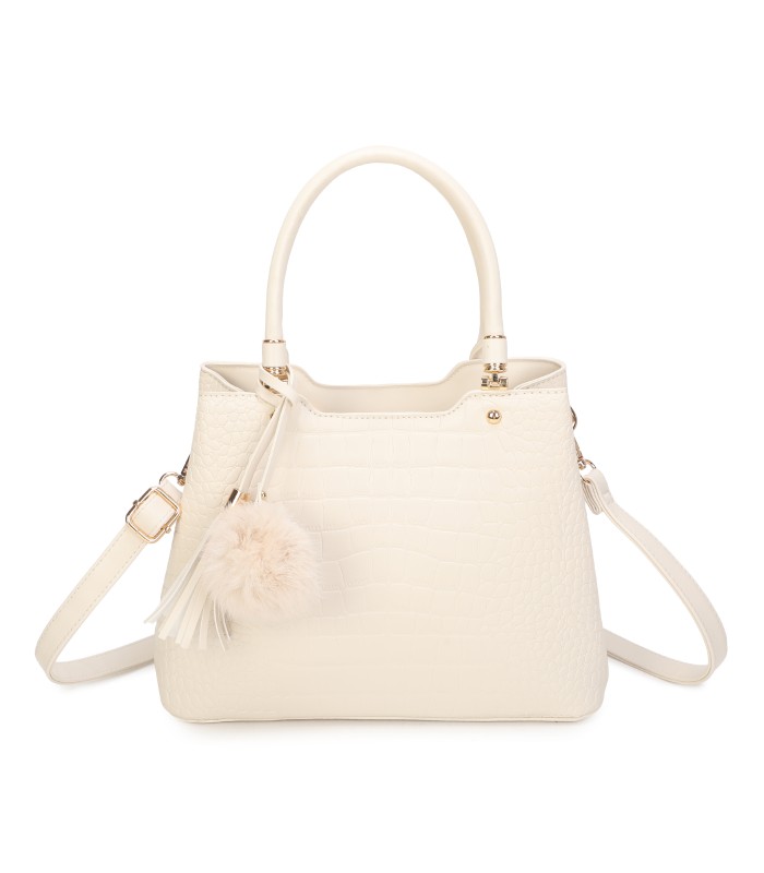 T11919- Bolso bandolera con textura cuarteada