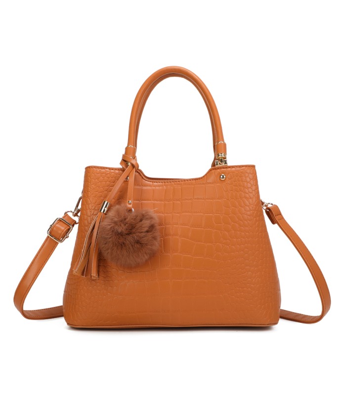 T11919- Bolso bandolera con textura cuarteada