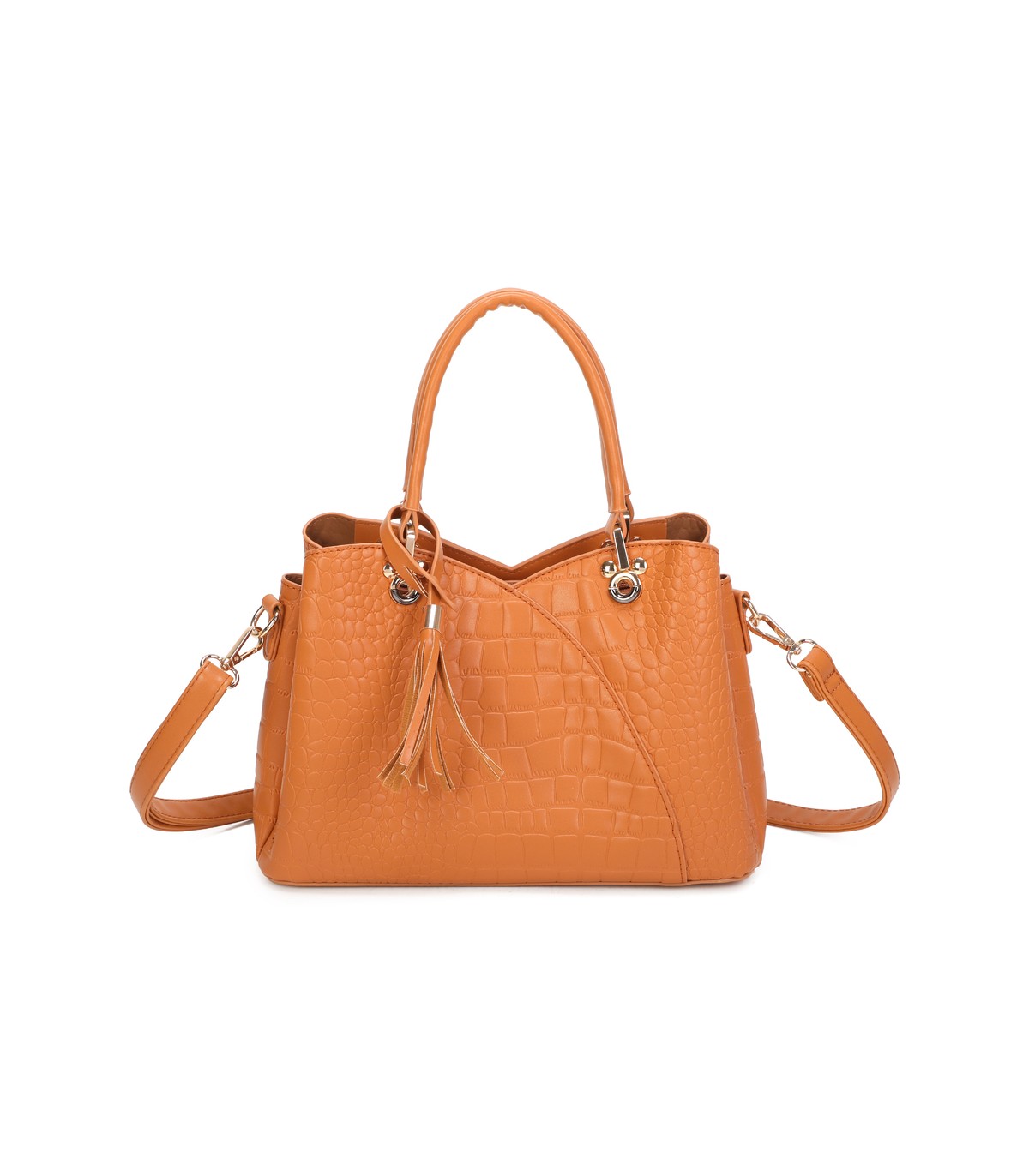 T11920-Bolso bandolera de dama con textura cuarteada