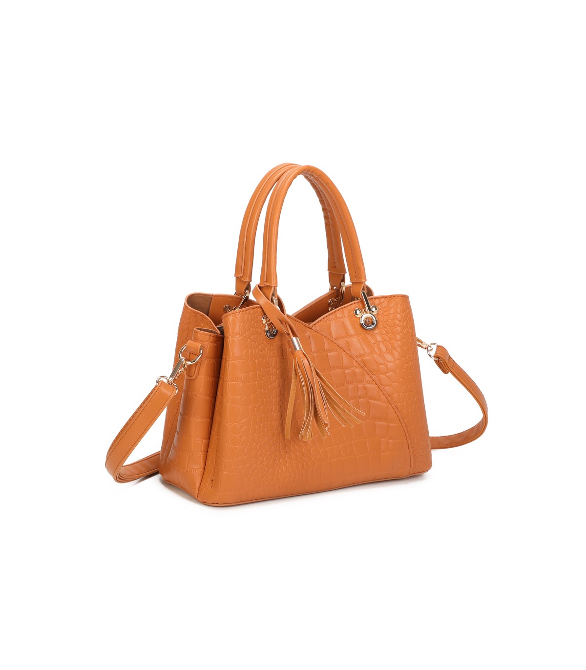 T11920-Bolso bandolera de dama con textura cuarteada