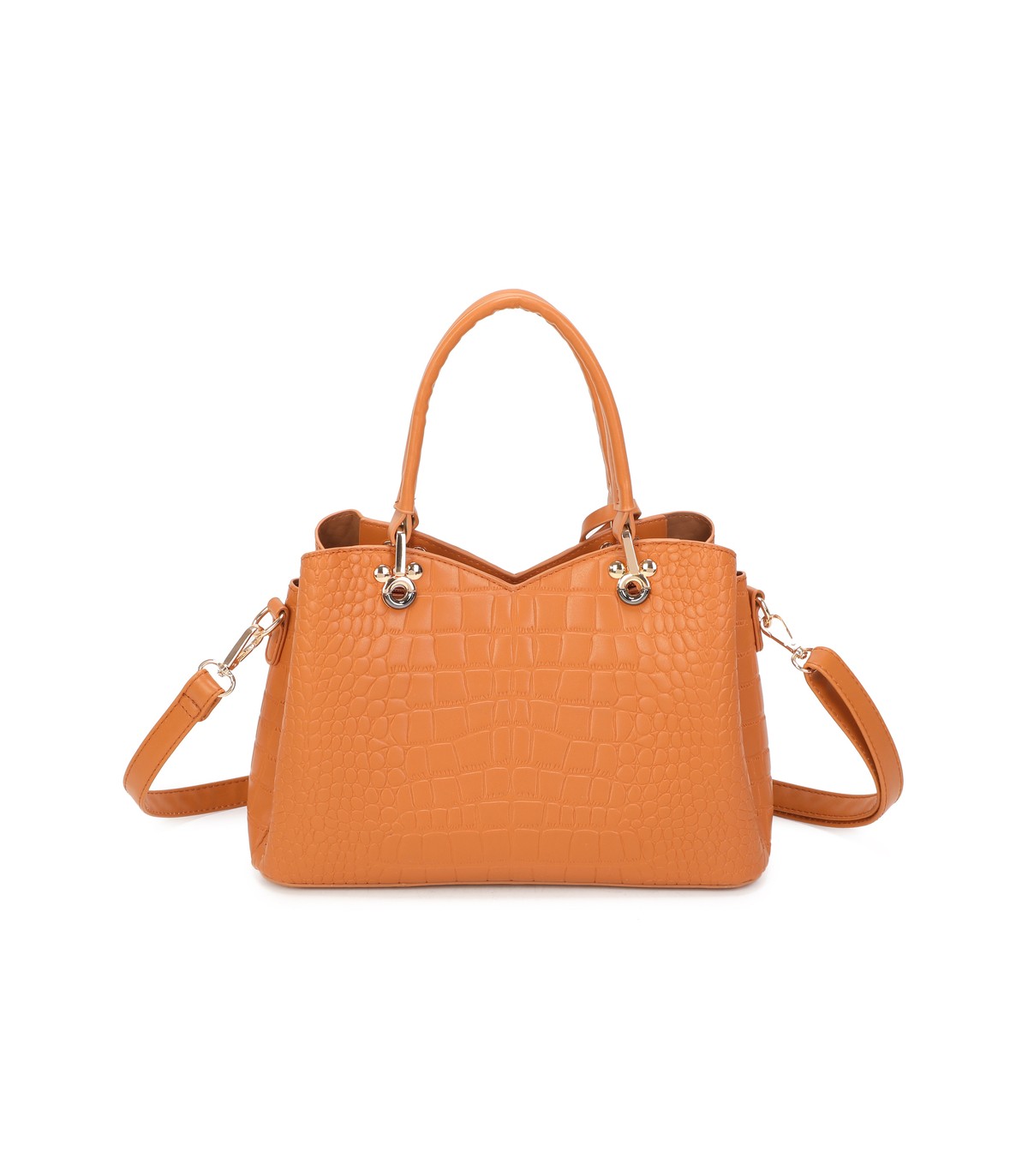 T11920-Bolso bandolera de dama con textura cuarteada