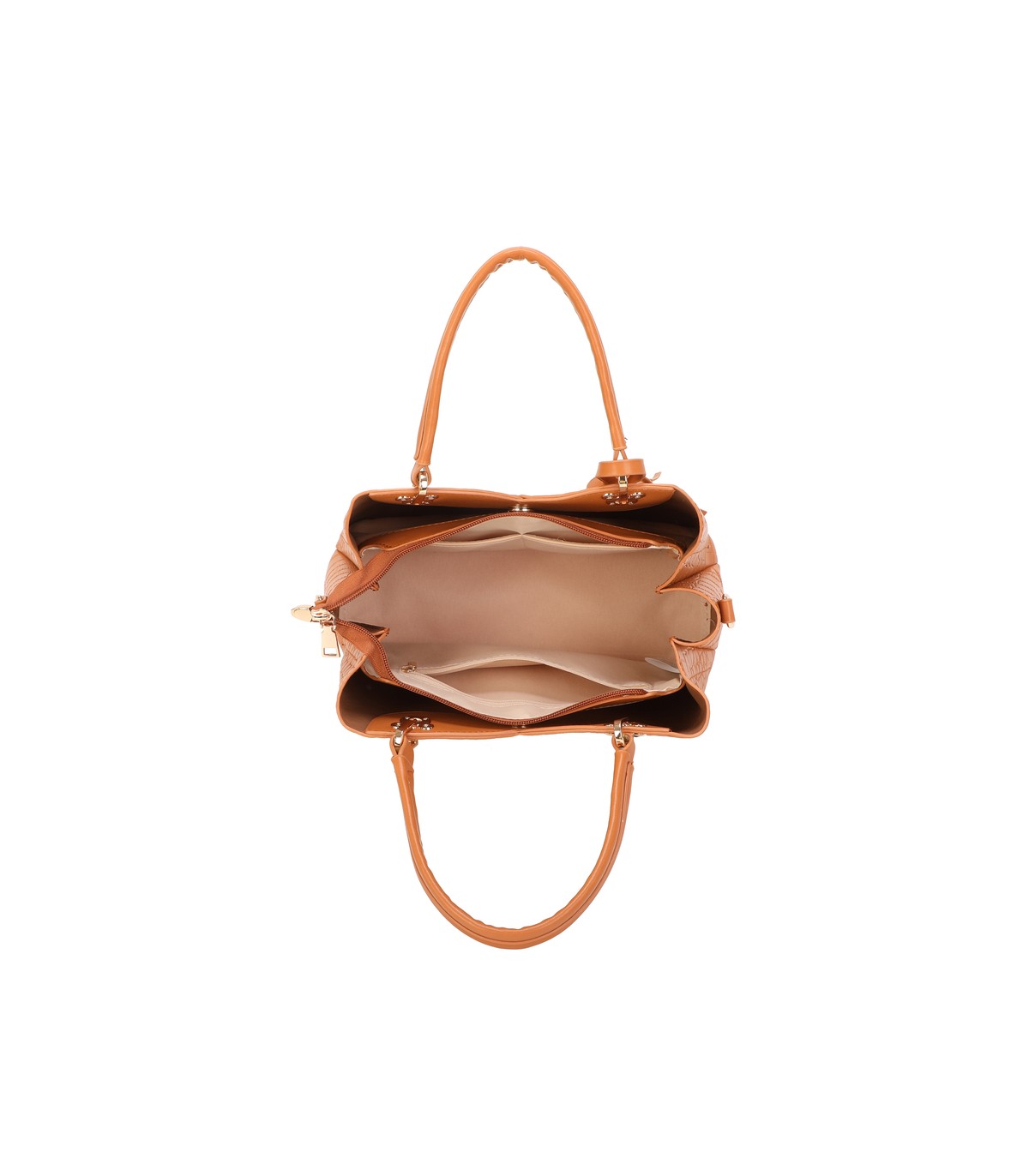 T11920-Bolso bandolera de dama con textura cuarteada