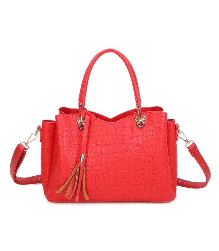 T11920-Bolso bandolera de dama con textura cuarteada