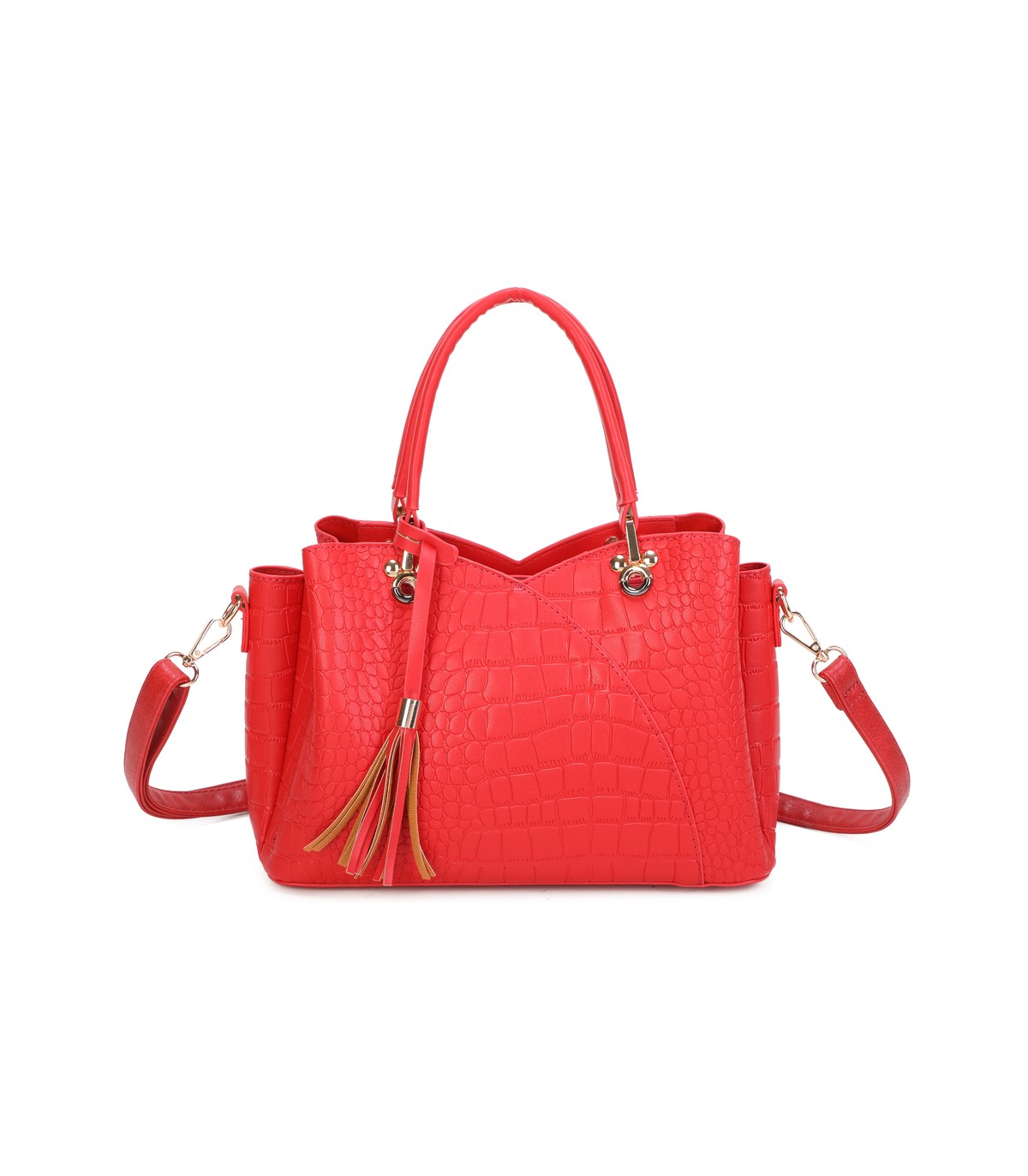 T11920-Bolso bandolera de dama con textura cuarteada