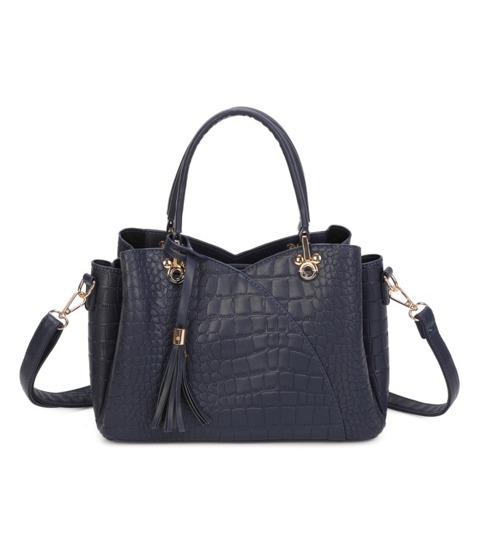 T11920-Bolso bandolera de dama con textura cuarteada