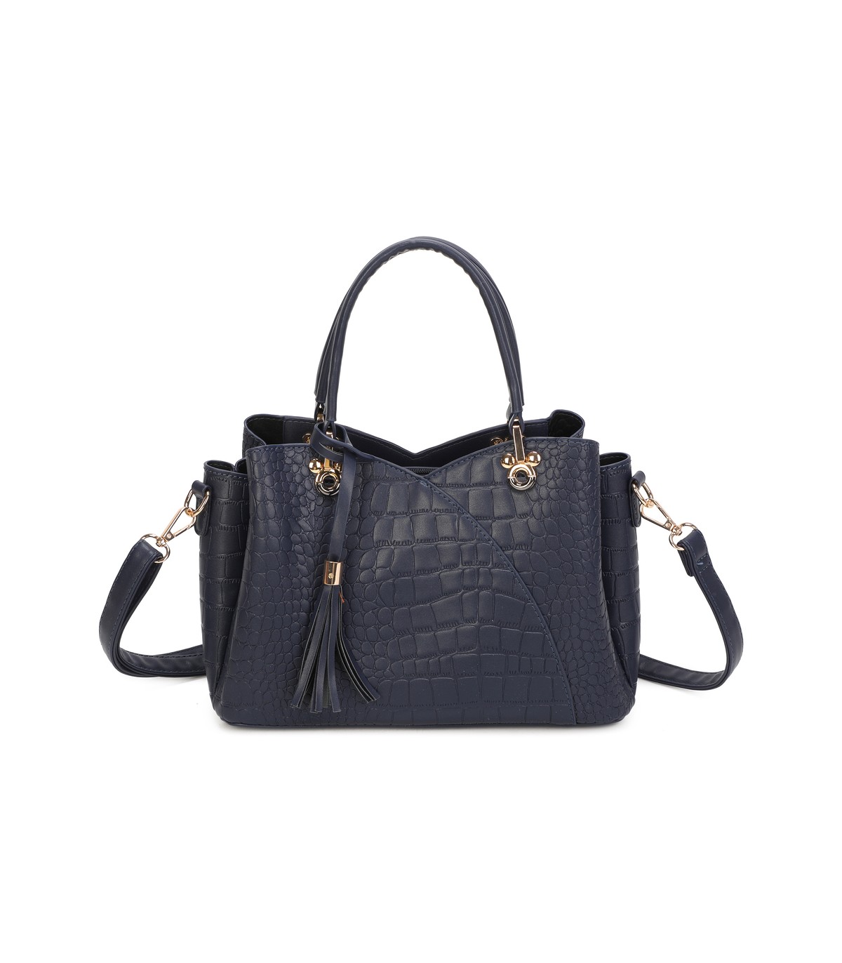 T11920-Bolso bandolera de dama con textura cuarteada