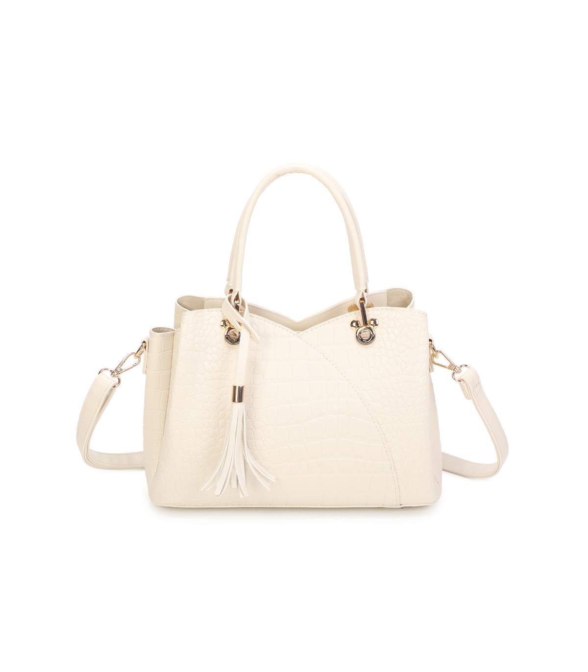 T11920-Bolso bandolera de dama con textura cuarteada