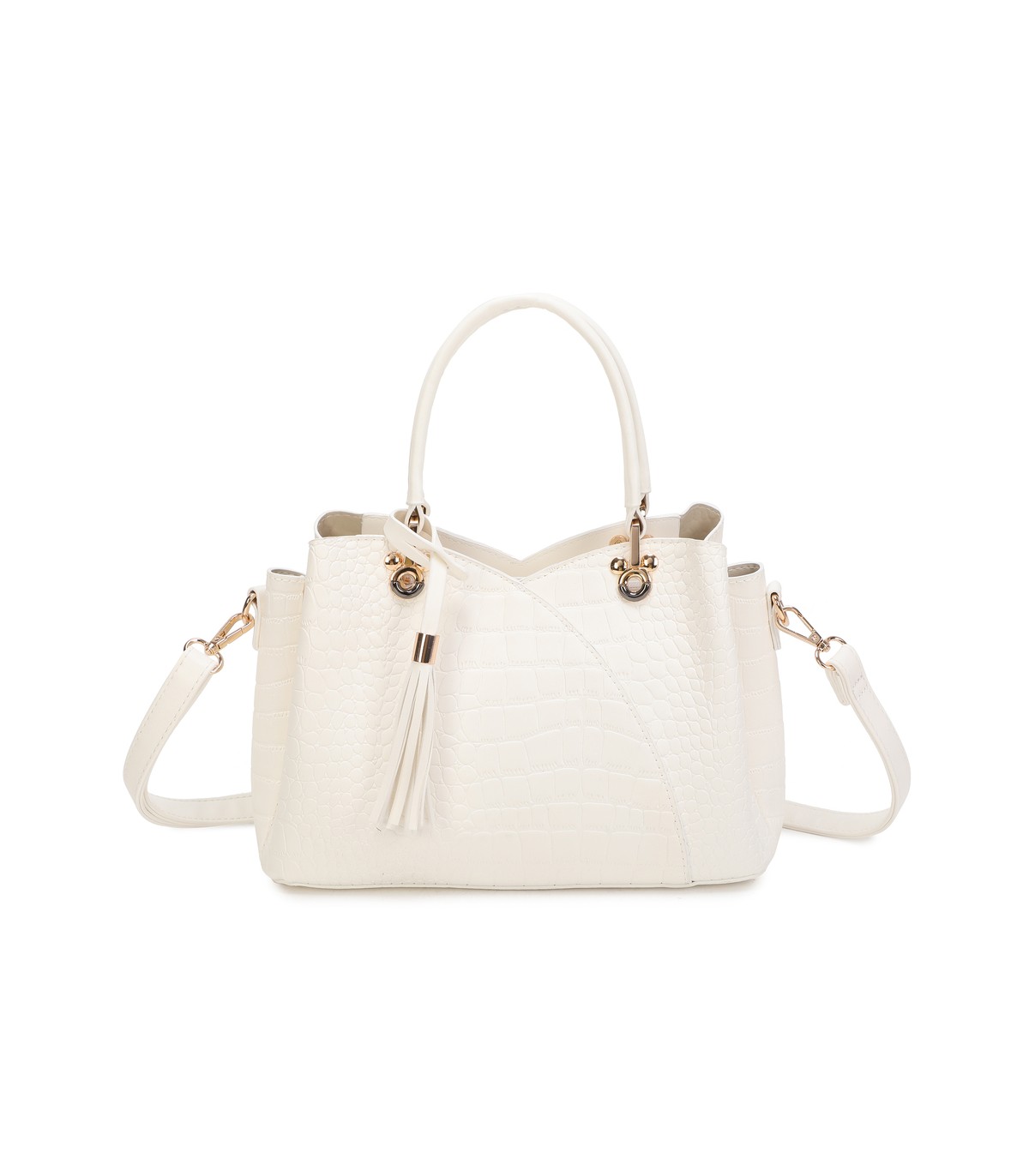 T11920-Bolso bandolera de dama con textura cuarteada