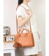 T11513 - Bolso bandolera con asas de metal redondas y borla a juego