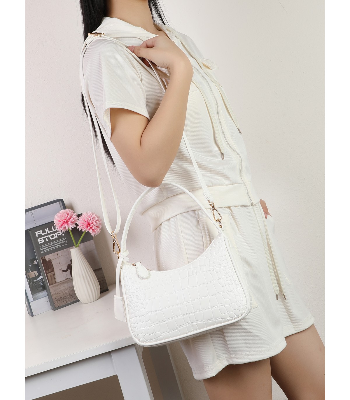 T11917-BOLSO BANDOLERA MEDIA LUNA