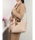 T11922-Bolso de Mano con Grabado coco y Pañuelo Decorativo