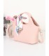T11922-Bolso de Mano con Grabado coco y Pañuelo Decorativo