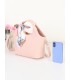 T11922-Bolso de Mano con Grabado coco y Pañuelo Decorativo