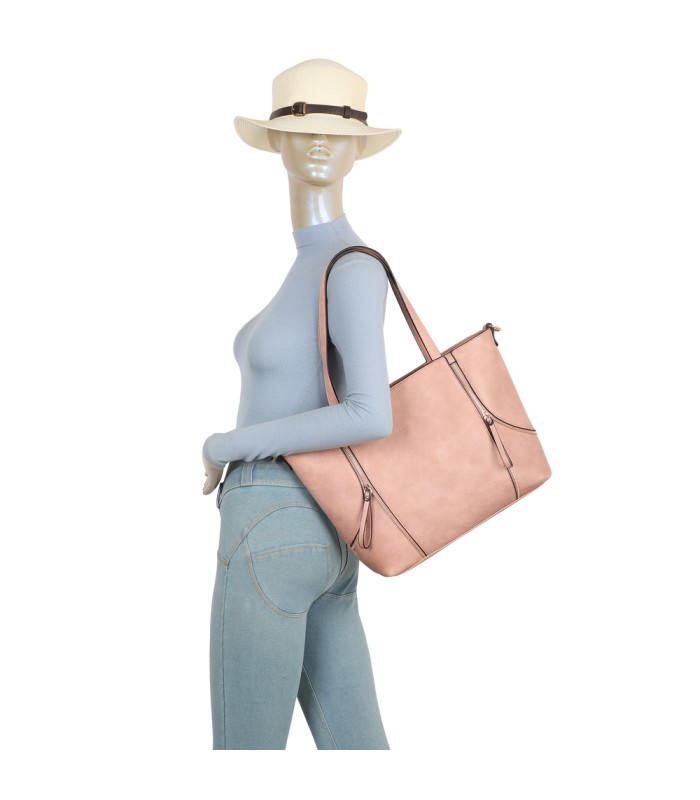 T11916-bolso tipo Shopping (Shopper) y un neceser o bolso de mano a juego.