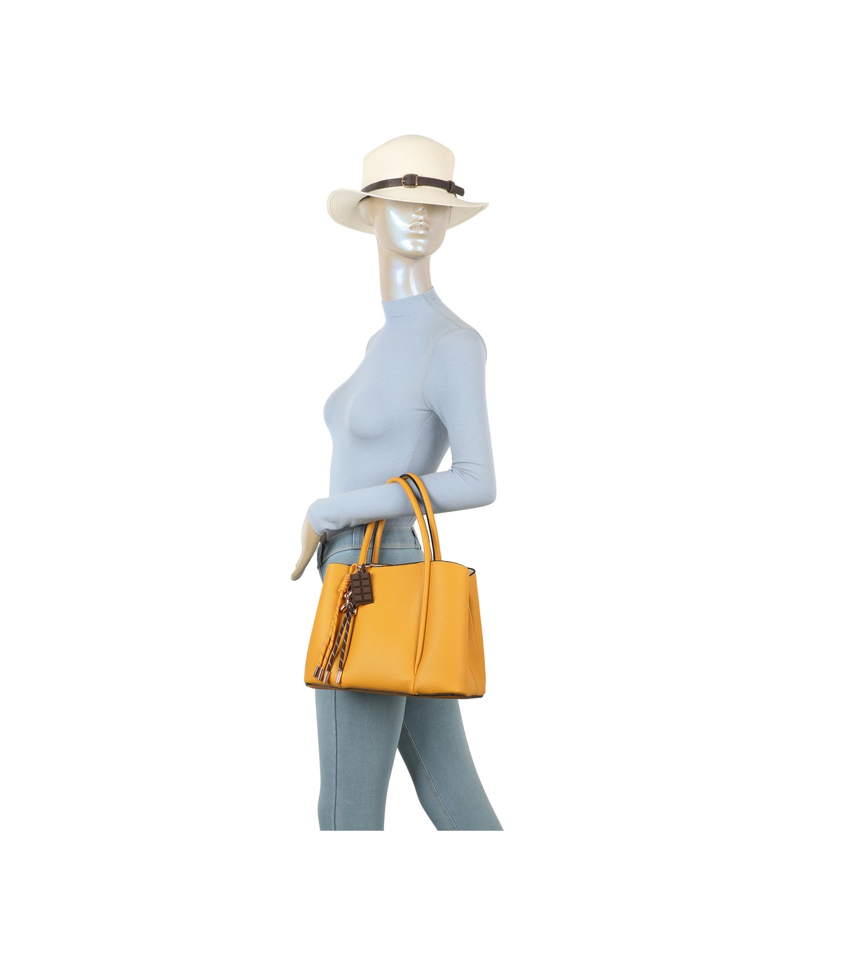 T11934-bolso tipo tote mediano con un diseño estructurado y minimalista
