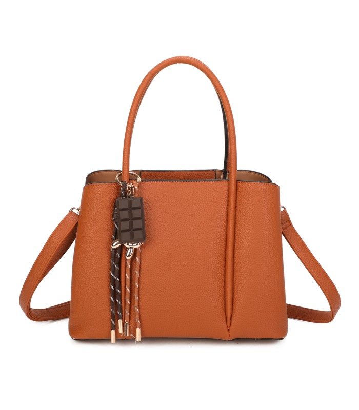 T11934-bolso tipo tote mediano con un diseño estructurado y minimalista