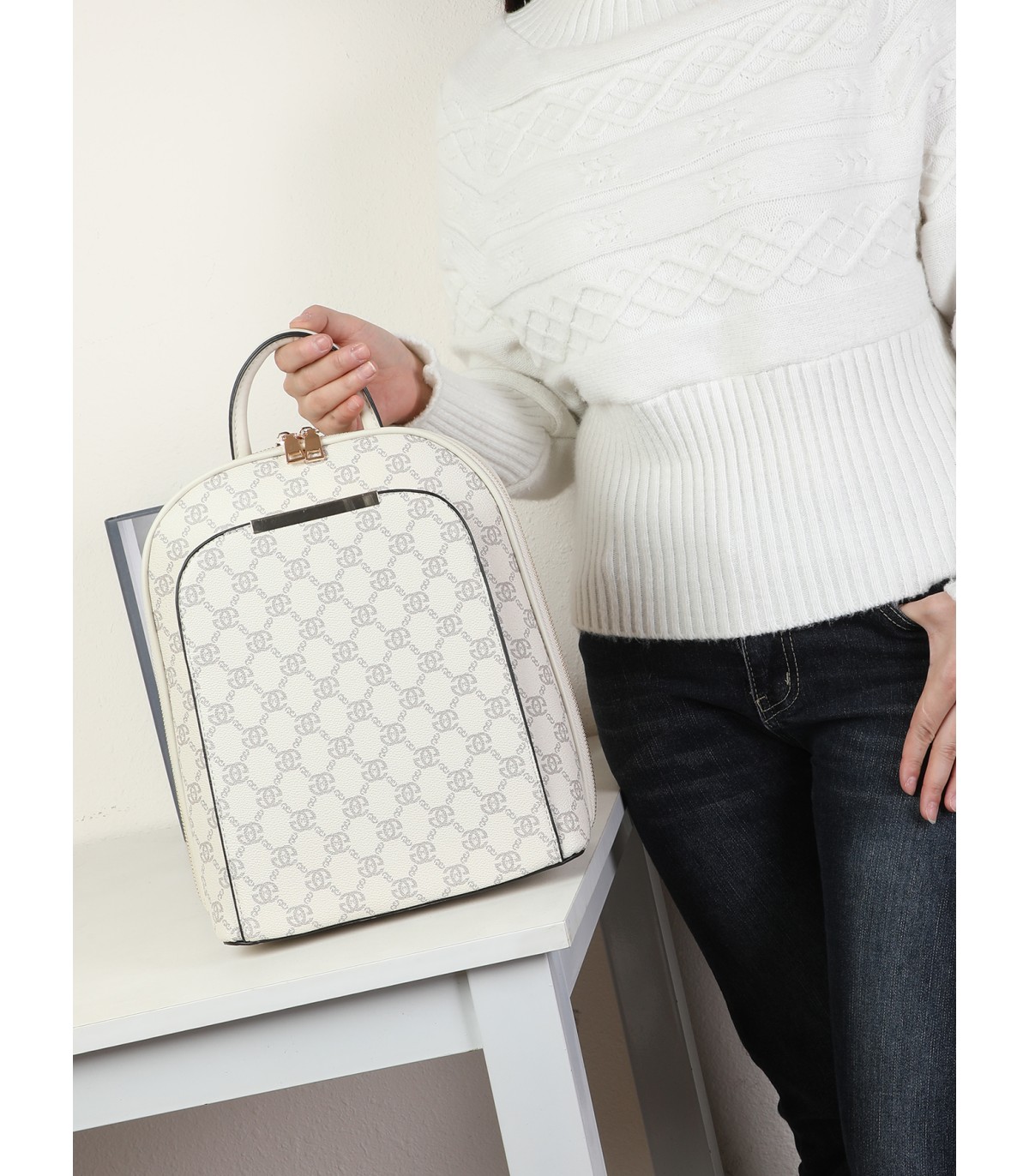 T11923-Mochila de moda con diseño estampado