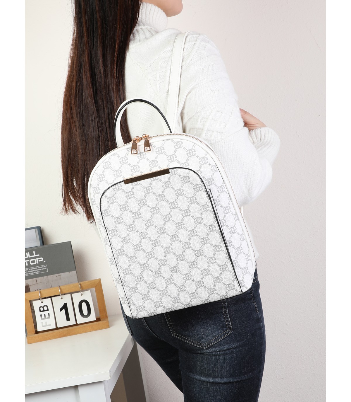 T11923-Mochila de moda con diseño estampado