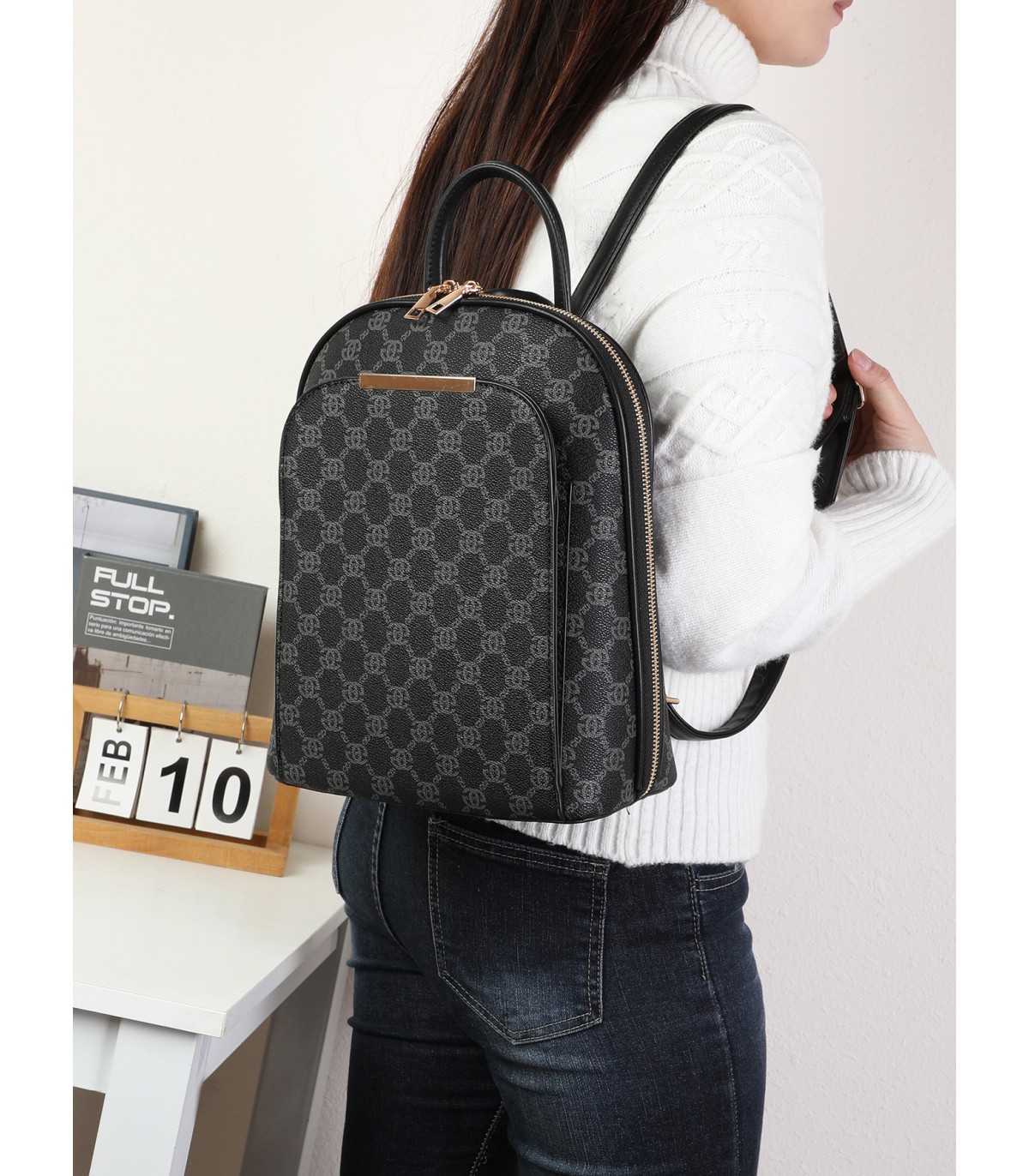 T11923-Mochila de moda con diseño estampado