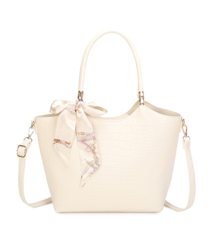 T11921-Bolso Acabado con relieve tipo piel de cocodrilo (croco)