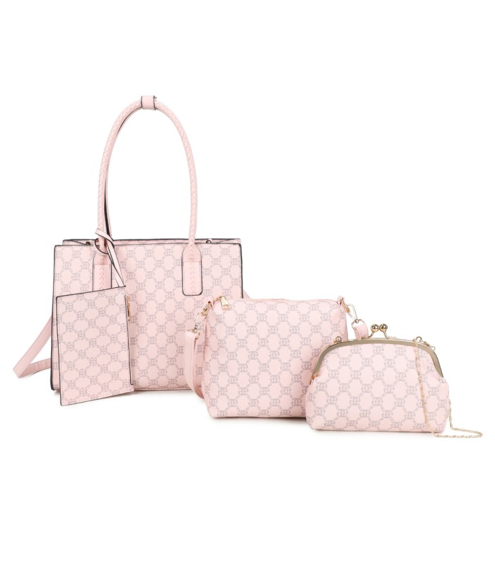 T11925- Bolso con Diseño de monograma geométrico clásico