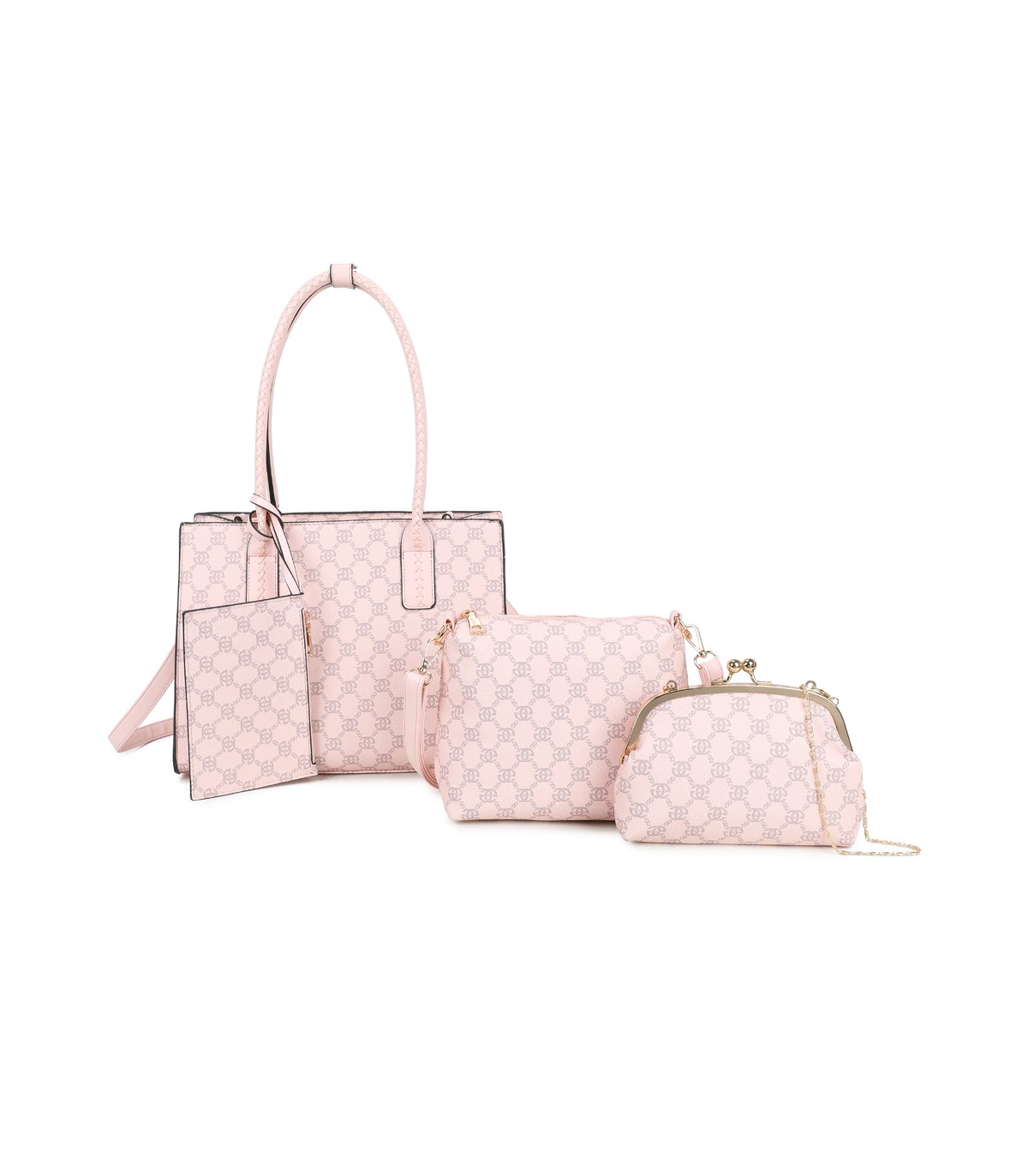 T11925- Bolso con Diseño de monograma geométrico clásico