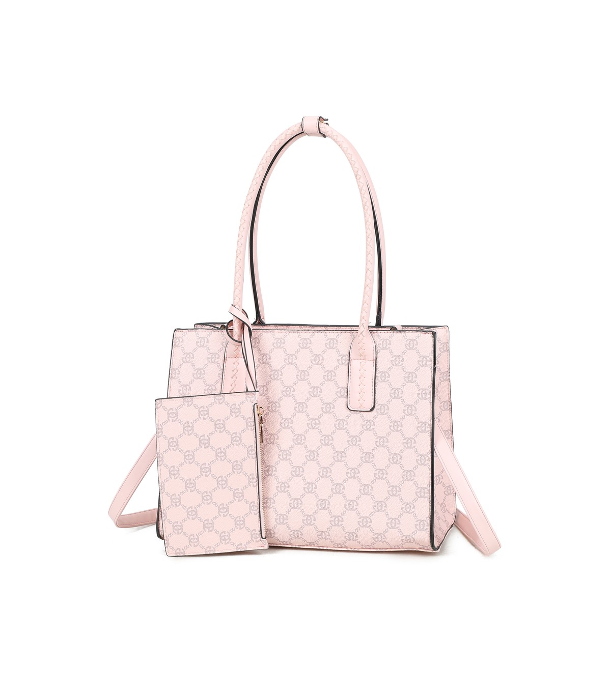 T11925- Bolso con Diseño de monograma geométrico clásico