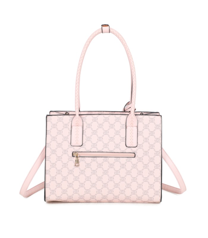 T11925- Bolso con Diseño de monograma geométrico clásico